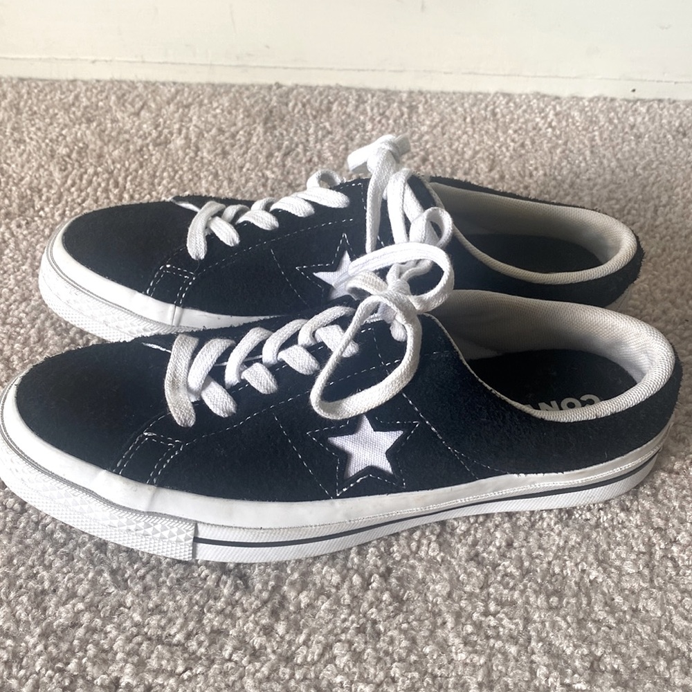 Converse One Star Mule Black White Slip On